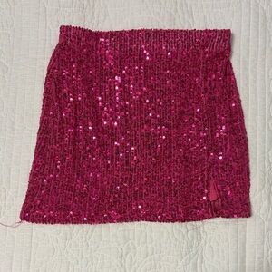 Art Class Pink Sequin Skirt